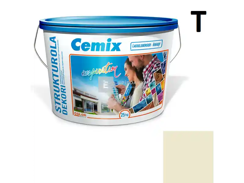 Gyors kiszállítás Cemix 2704 StrukturOLA Dekor diszperziós vékonyvakolat, kapart 1,5 mm 4371 orange 25 kg