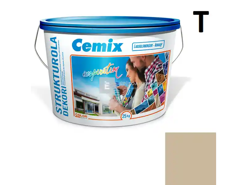 Prémium Cemix 2704 StrukturOLA Dekor diszperziós vékonyvakolat, kapart 1,5 mm 4949 brown 25 kg