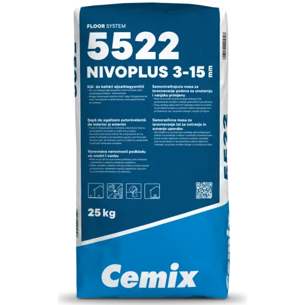 Cemix Nivoplus aljzatkiegyenlítő 3-15mm 25kg Azonnal elérhető