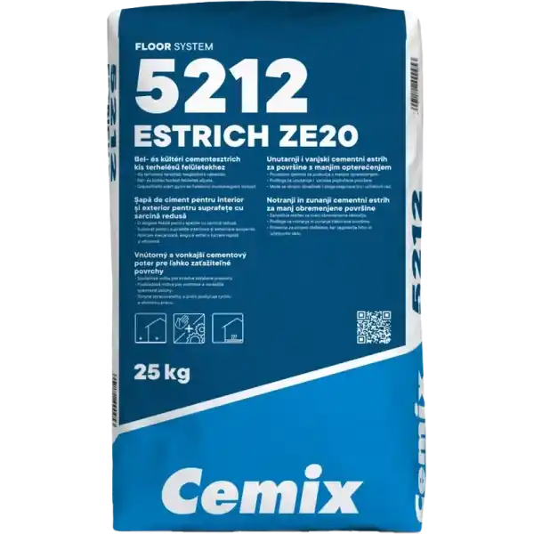 Exkluzív ajánlat Cemix ZE 20 bel- és kültéri cementesztrich 40kg