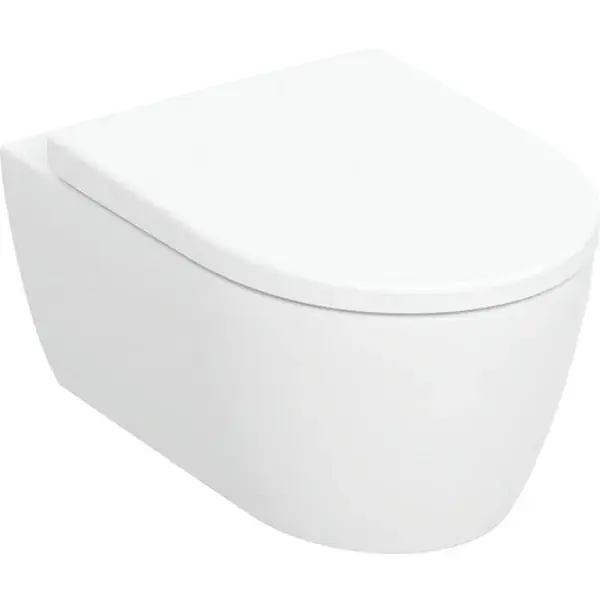Geberit iCon fali WC mélyöblítésű készlet, zárt forma, Rimfree, WC-ülőkével Kihagyhatatlan ajánlat
