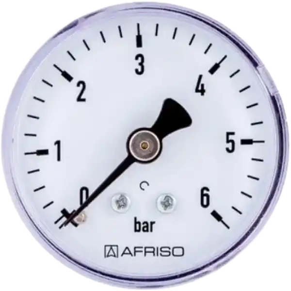 Csak ma Afriso nyomásmérő óra 6 bar 63 hátsó csatlakozás 1/4"