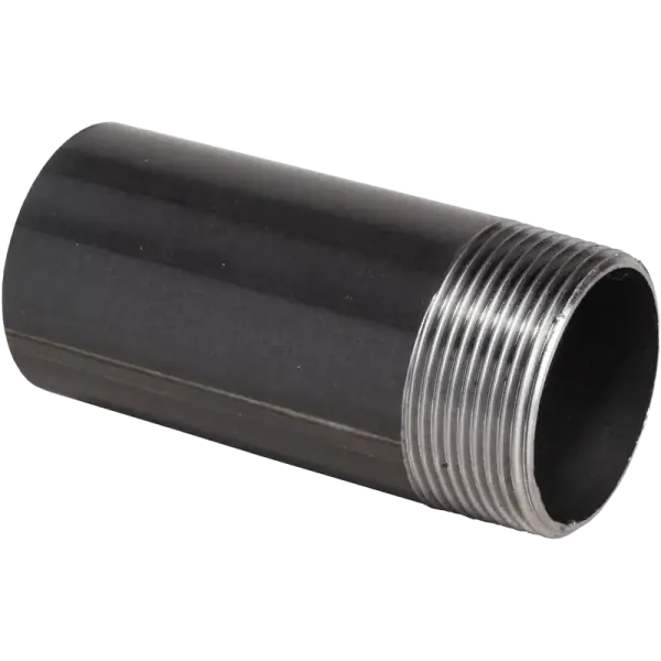 Outlet Hegeszthető fekete menetvég 5/4" (150 mm)