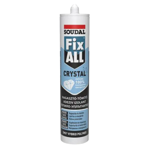 Legnépszerűbb Soudal Fix All Crystal ragasztó 290 ml
