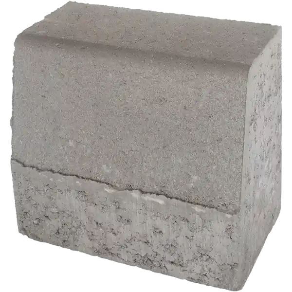 KK Kavicsbeton Kiemelt szegélykő 25x15x25cm, szürke Népszerű