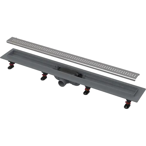 Gyors szállítás Alca APZ9/Simple műanyag zuhanyfolyóka rozsdamentes acélráccsal 950 mm