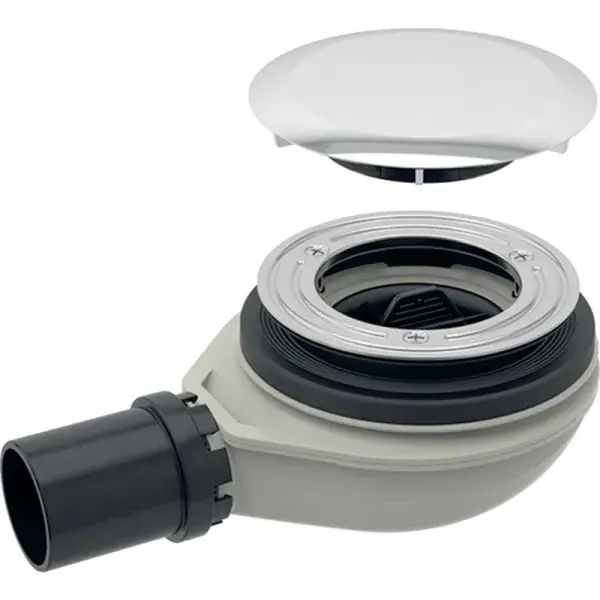 Kihagyhatatlan ajánlat Geberit zuhanytálca lefolyó d90, szelepfedéllel, vízzár magasság 30 mm, PE lefolyó: d=40mm, Fényes króm, Szifoncsatlakozó=PE-HD