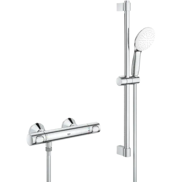 Gyors kiszállítás Grohe Grohtherm 500 termosztátos zuhany csaptelep, zuhanyszettel