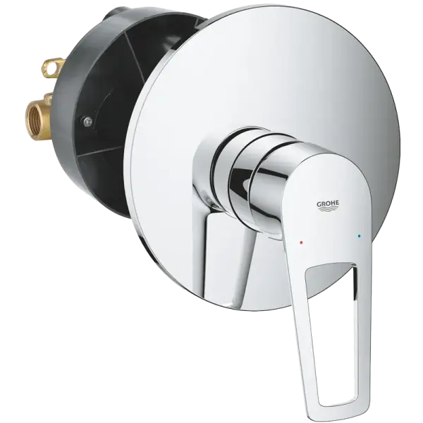 Olcsó Grohe BauLoop egykaroszuhanycsaptelep falon belüli egységgel, króm