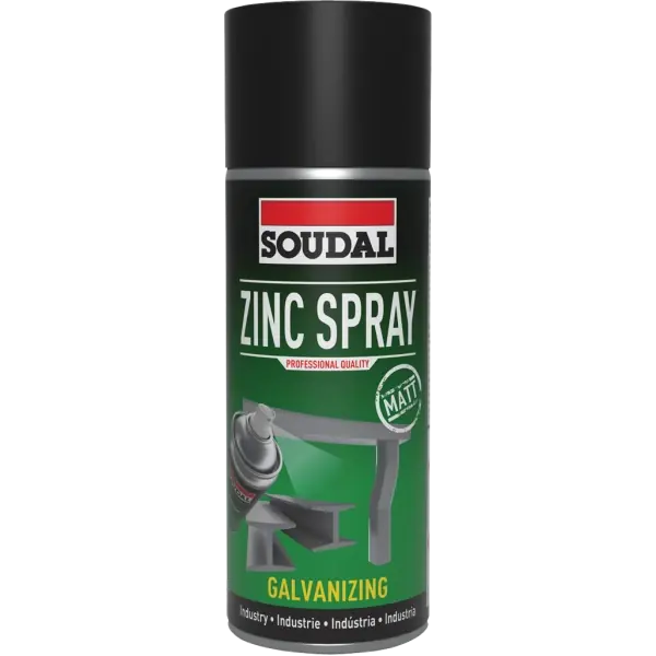 Soudal Cinc spray matt 400 ml Legkelendőbb