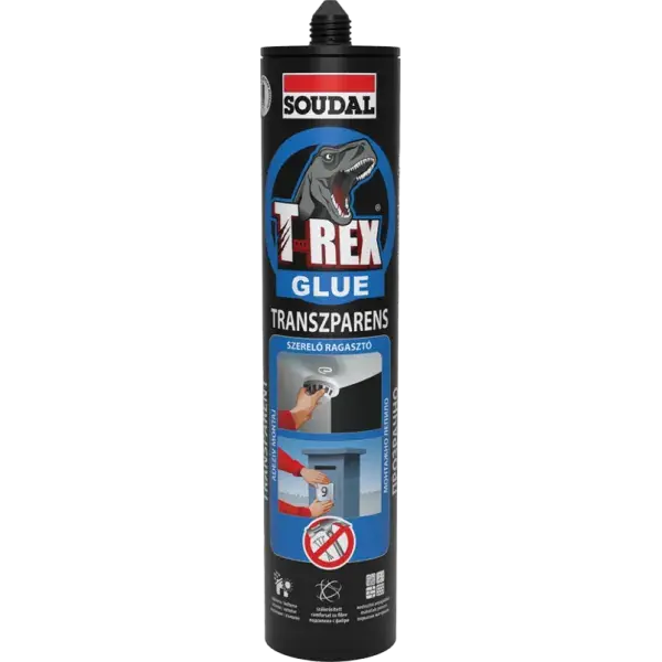 Vásárlói kedvenc Soudal T-Rex kék szálerősített szerelőragasztó 310g