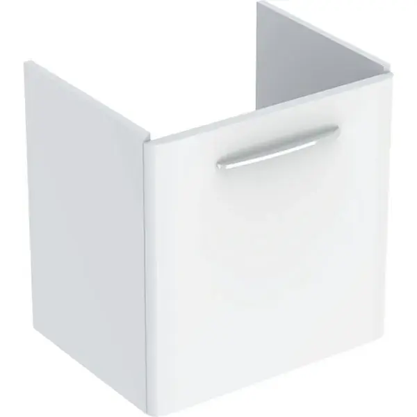 Geberit Selnova Square egy ajtós alsó szekrény mosdóhoz: 54,4x55,7x44,6cm, Fehér Szuper akció