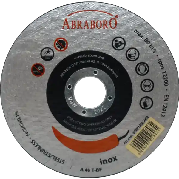 Kiárusítás Abraboro Chili fémvágókorong 115x2,0x22,23 mm