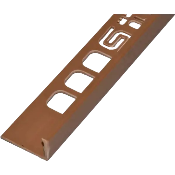 Prémium Salag PVC "L" élvédő profil 10 mm karamell
