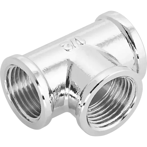 Gyors kiszállítás Sárgaréz krómozott T-idom 3/8"