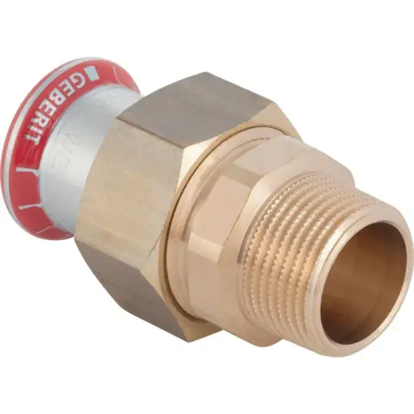 Geberit Mapress szénacél külső menetes átmeneti csatlakozó idom: d=15mm, R=1/2″ Biztonságos fizetés