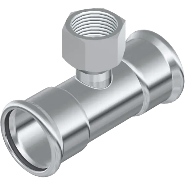Inoxpres Uniko 304L T-idom 22-3/4"-22 BM Biztonságos fizetés
