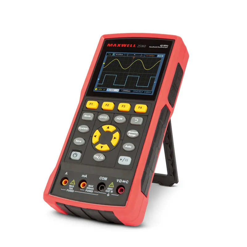 Kézi oszcilloszkóp - akkumulátoros - 3.5" színes LCD - AC/DC, 400V, 40MHz, 2 csatorna, 8K/4K Rendeld meg most