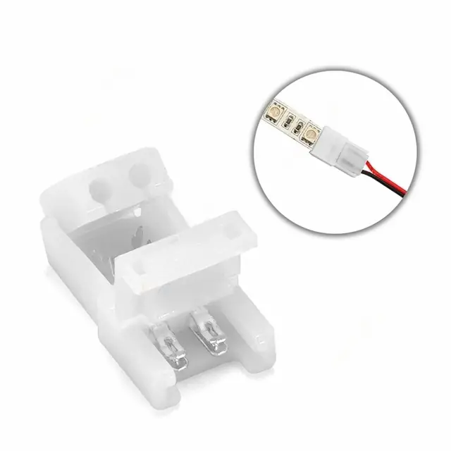 Outlet RGB LED szalag kapcsoló szett 2/3/4 pin, 8/10 mm 2 pin 8 mm