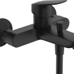 Biztonságos fizetés Hansgrohe Logis Egykaros kádcsaptelep, falsíkon kívüli, kétféle átfolyási mennyiséggel, Matt Fekete 71401670