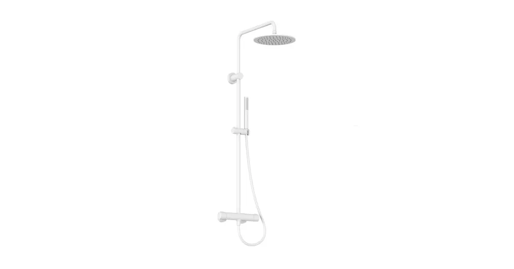 Ravak Spring termosztátos zuhanyoszlop, állítható, zuhanyszettel, matt fehér SG 091.10WHM - X070579 Szuper akció