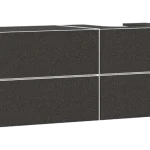 Vásárlói kedvenc Hansgrohe Xevolos E Konzolos mosdószekrény 1370/550, Matt Fehér színű, 4 fiókkal, ráültetett mosdótálakhoz, jobbos Textil sötétszürke 54239660