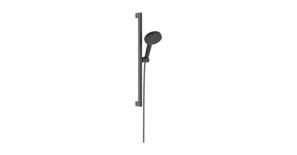 Hansgrohe Raindance Alive Select S Zuhanyszett 125, 3jet, EcoSmart, Unica E Puro 65 zuhanyrúddal és zuhanytartóval Szálcsiszolt Fekete Króm 24600340 Outlet