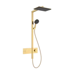 Árengedmény Hansgrohe Raindance Alive Q Showerpipe 210/340, 1jet, EcoSmart, ShowerSelect Comfort Polírozott Arany Hatású 24581990