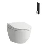 LAUFEN CLEANET PRO KOMBI-PACK - bidefunkcios WC ulőke es LAUFEN PRO fali WC csesze, Fehér H600890000S002 Kedvezményes ár