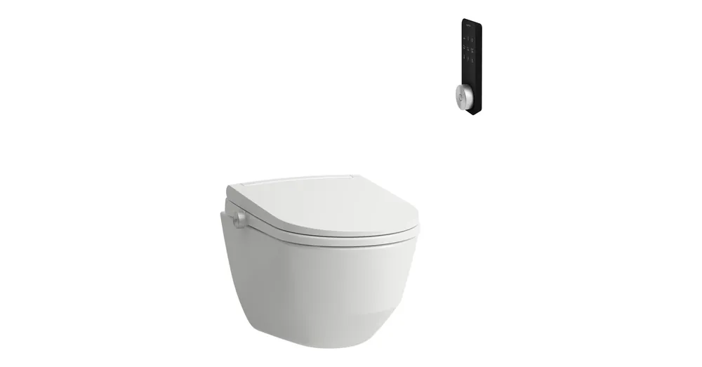 LAUFEN CLEANET PRO KOMBI-PACK - bidefunkcios WC ulőke es LAUFEN PRO fali WC csesze, Fehér H600890000S002 Kedvezményes ár