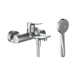Bestseller LAUFEN CITYPLUS Komplett egykaros kád csaptelep, 1500 mm-es flexibilis zuhanytömlővel és kézi zuhanyozóval , Króm HF505360100600