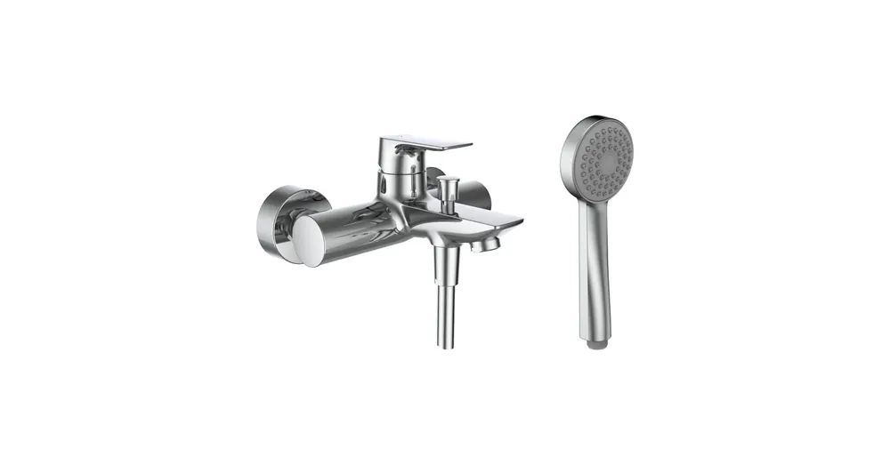 Bestseller LAUFEN CITYPLUS Komplett egykaros kád csaptelep, 1500 mm-es flexibilis zuhanytömlővel és kézi zuhanyozóval , Króm HF505360100600