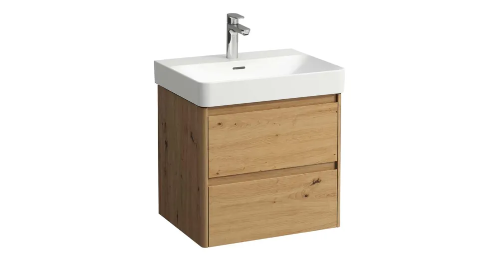 LAUFEN BASE 2.0 Alsószekrény, 2 fiók, PRO S H810963 / PRO X 810863 mosdóhoz, Vad Tölgy H4112721082671 Exkluzív ajánlat