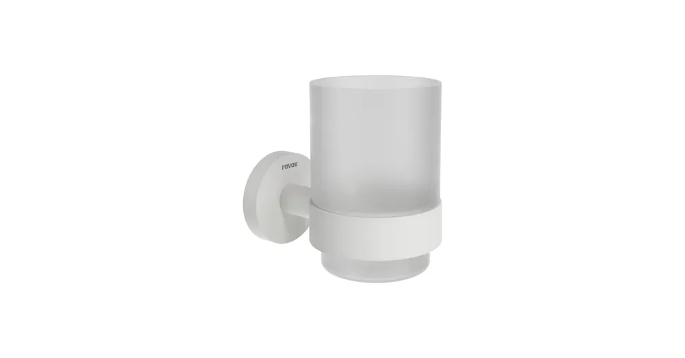 Ravak KONA KN 210.10WHM Pohártartó üvegpohárral, white matt X07P1322 Legnépszerűbb