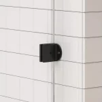 Korlátozott ajánlat AREZZO design CLEAR walk-in zuhanyfalhoz profil szett, matt fekete AR-ASPRMB