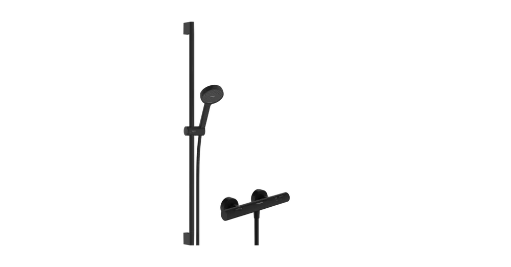 Hansgrohe Activera Select S Zuhanyrendszer falsíkon kívüli szereléshez 95 2jet EcoSmart Ecostat Fine termosztáttal és 90 cm-es zuhanyrúddal 28086670 Exkluzív ajánlat