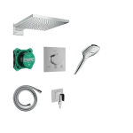 Alacsony ár Hansgrohe Raindance E Design ShowerSet 300 1jet Ecostat Comfort E termosztáttal és iBox universal 2 alaptesttel 24623000