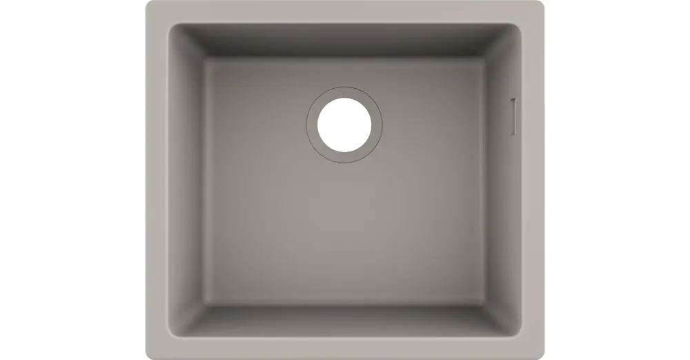 Hansgrohe S510-U450 munkalap alá rögzített mosogató 450, betonszürke 43431380 Biztonságos fizetés