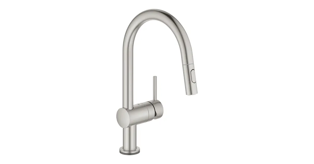 Grohe Minta Touch egykaros mosogató csaptelep kihúzható zuhannyal, supersteel 31358DC2 Alacsony ár