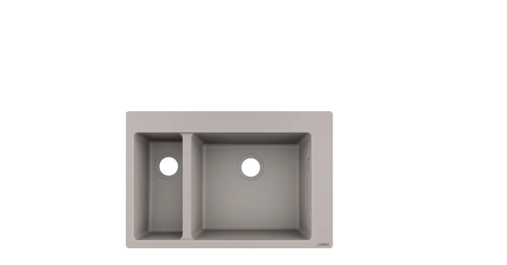 Hansgrohe S510-F635 beépített mosogató 180/450 két medencével betonszürke 43315380 Korlátozott ajánlat