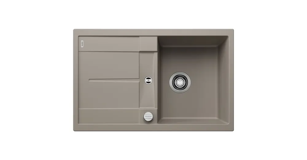 BLANCO METRA 45 S egymedencés, 78x50 cm-es gránit mosogató, csepegtetőtálcával, lefolyószabályozóval, tartufo 517345 Gyors kiszállítás