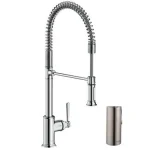 Biztonságos fizetés Hansgrohe Axor Montreux konyhai csaptelep Semi-Pro, rozsdamentes acél hatású 16582 800 (16582800)