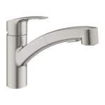 Vedd meg most Grohe Eurosmart Egykaros mosogatócsap 1/2″ matt szuperacél 30305DC1
