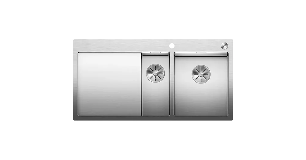 Olcsó BLANCO CLARON 6S-IF jobbos egymedencés, 100x51 cm-es rozsdamentes mosogató, csepegtetőtálcával, selyemfényű 521645