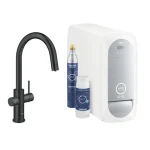 Vásárlói kedvenc GROHE Blue Home C-kifolyós kezdőkészlet kihúzható gyöngyöztetővel 31541KS0