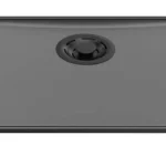Akció ELLECI - Mosogatótálca Essenza 50 46,2x38,2 Keratek K99 Dark Grey fekete tartozékokkal LKES5099BKM