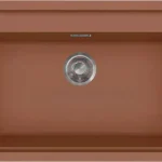 Prémium ELLECI - Mosogatótálca Sintesi 130 Keratek K83 Cavern Clay inox tartozékokkal LKS13083