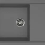 ELLECI - Mosogatótálca Sintesi 410 Keratek K99 Dark Grey inox tartozékokkal LKS41099 Bestseller