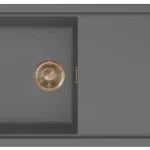 ELLECI - Mosogatótálca Sintesi 480 Keratek K99 Dark Grey bronz tartozékokkal LKS48099BRZ Biztonságos fizetés