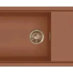 Kedvezményes ár ELLECI - Mosogatótálca Sintesi 510 Keratek K83 Cavern Clay bronz tartozékokkal LKS51083BRZ